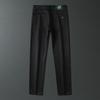 Light Luxury Men'S Elastic Jeans Men'S Black Anti Fading White Three Proof Fabric Small Straight Leg Pants