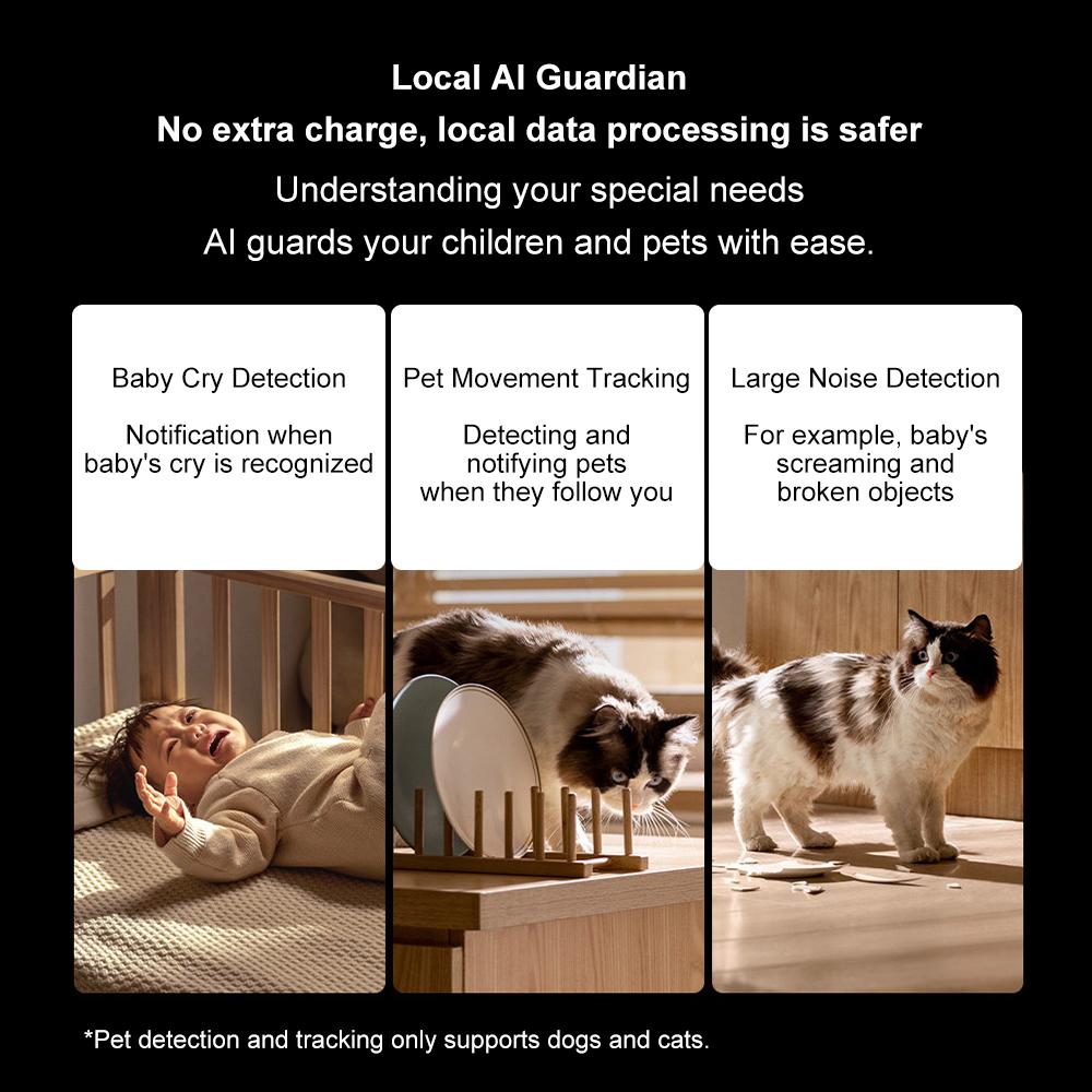 Xiaomi Smart Camera 4K 8MP AI Smart IP Kamera Heimüberwachungskamera Monitor Nachtsicht Video 360 Grad