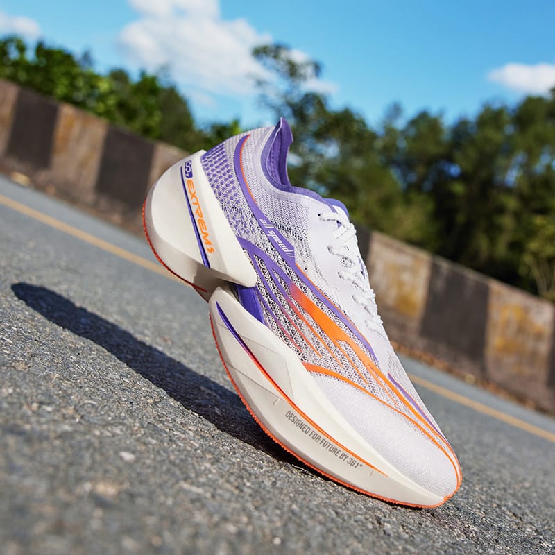 361 Feiyang Future 1.5 Χαμηλό Running Παπούτσι Unisex Λευκό Μωβ 672412227-6