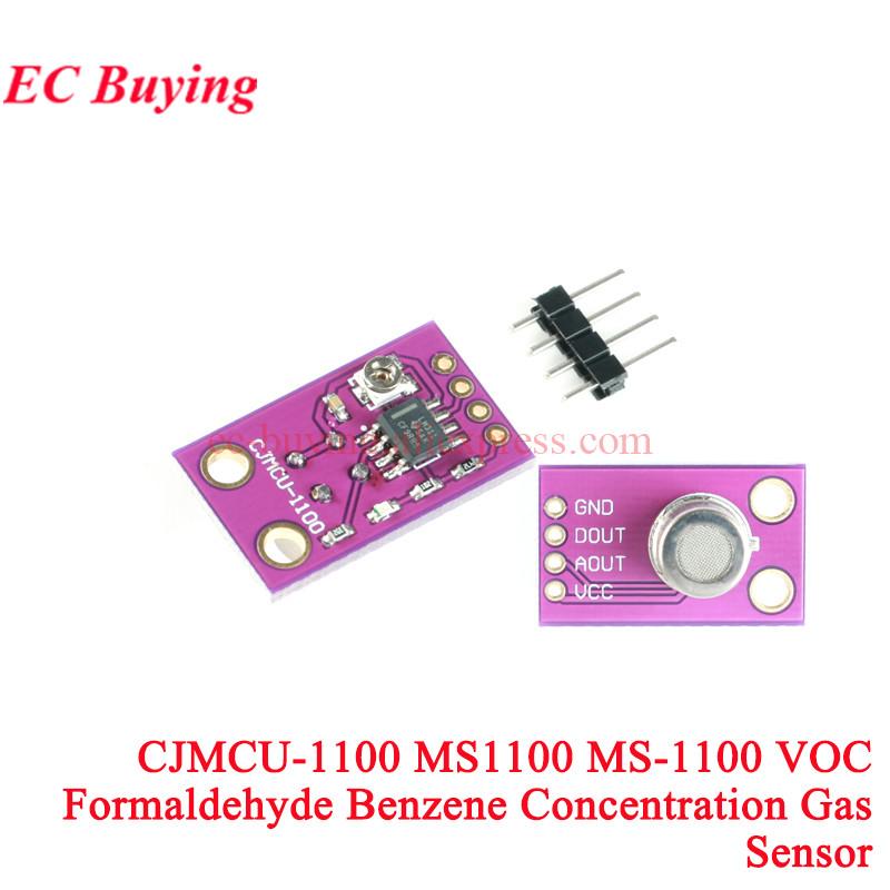 

ZE08-CH2O 0-5ppm Electrochemical Formaldehyde Carbon Monoxide Sensor Module ZE08 CH2O Gas Detection Module UART/Analog Output CJMCU-1100 MS1100