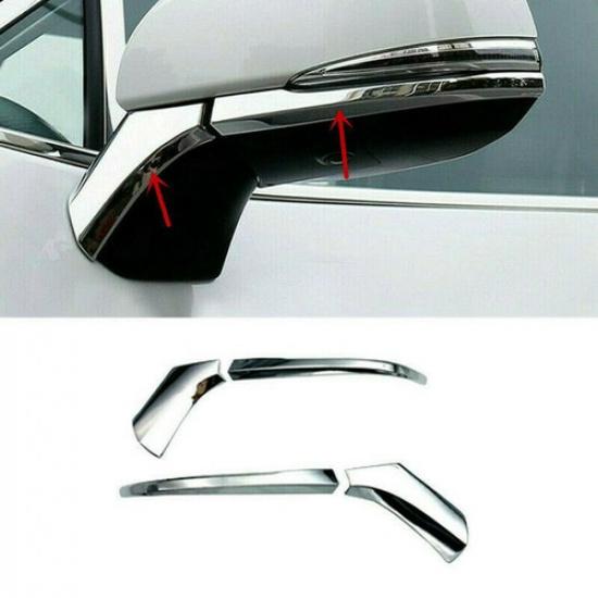 For Toyota Sienna -2025 Chrome Rearview Side Mirror Strip molding Cover Trim