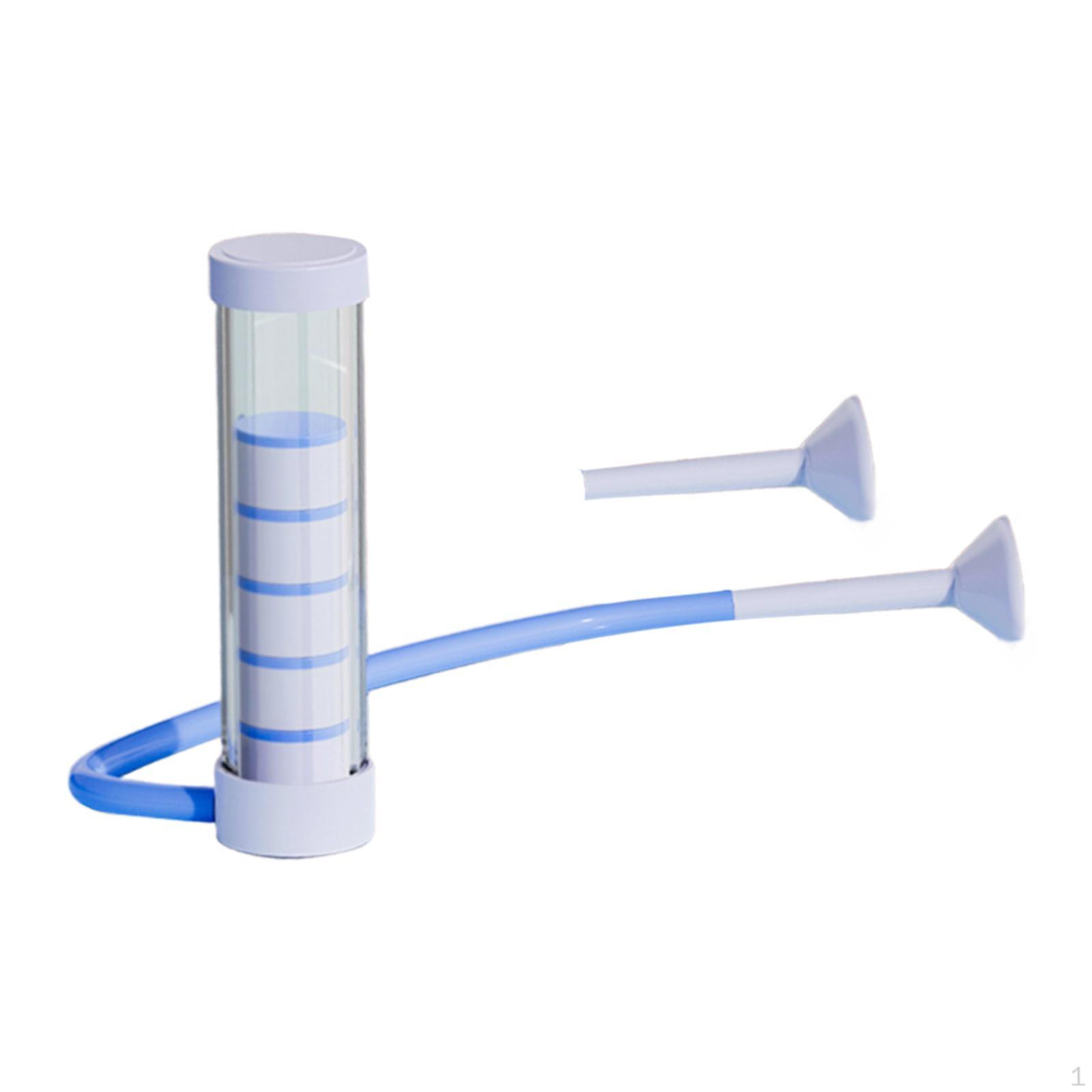 Дыхательное устройство Фитнес Простое в использовании Бег Глубокий тренажер синий