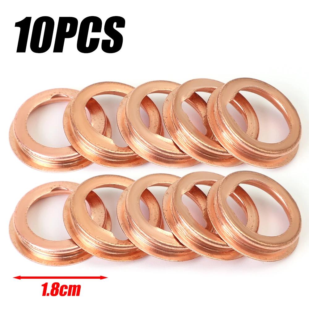 Car Engine Oil Drain Plug Gasket 1102601M02 Copper Colored Oil Drain Plugs Crush Washers Gaskets Rings for Nissan Infiniti