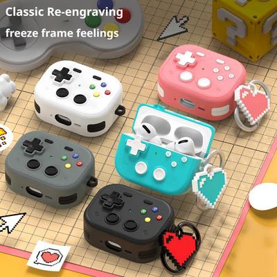 Etui ochronne na konsolę do gier 3D dla AirPods Pro 3 Etui Pokrowiec Design z płynnego silikonu Etui ochronne na słuchawki z zestawem do czyszczenia