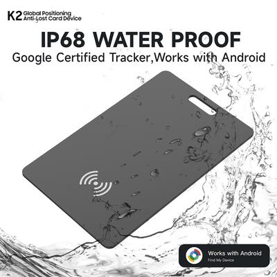 Google GPS Tracker with Wireless Charging Wireless Charging Card Ultrathin Intelligence Locator for Passport Bags Wallet Luggage