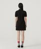 Covernat Woman Puff Collar Dress Black