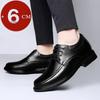 Herren Formelle Leder-Schuhe zur Höhensteigerung 6cm Unsichtbare Plateau-Schuhe Business Casual Gentleman Oxfords Für Hochzeitsbankett