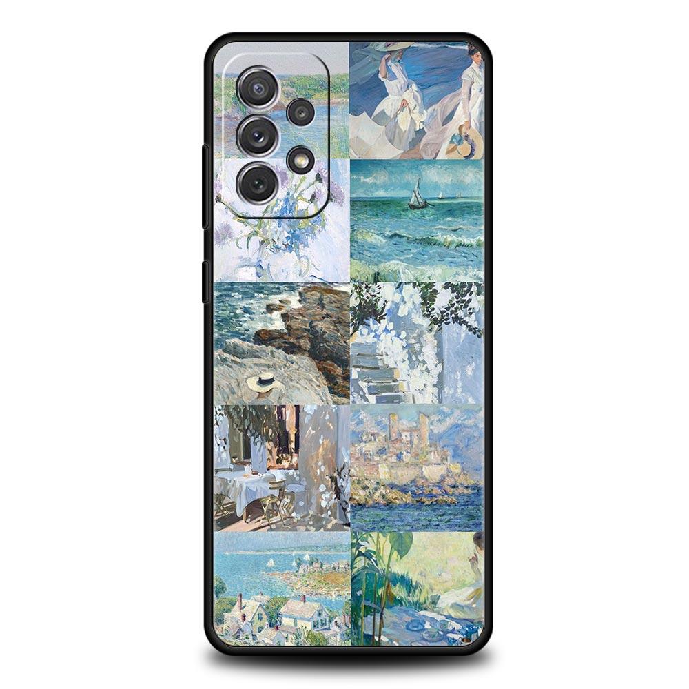 Claude Monet Art Phone Case for Samsung A51 A71 A21S A12 A11 A15 A25 A31 A41 A52 A32 A23 A33 A53 A73 A03S A05S A13 5G A72 Cover
