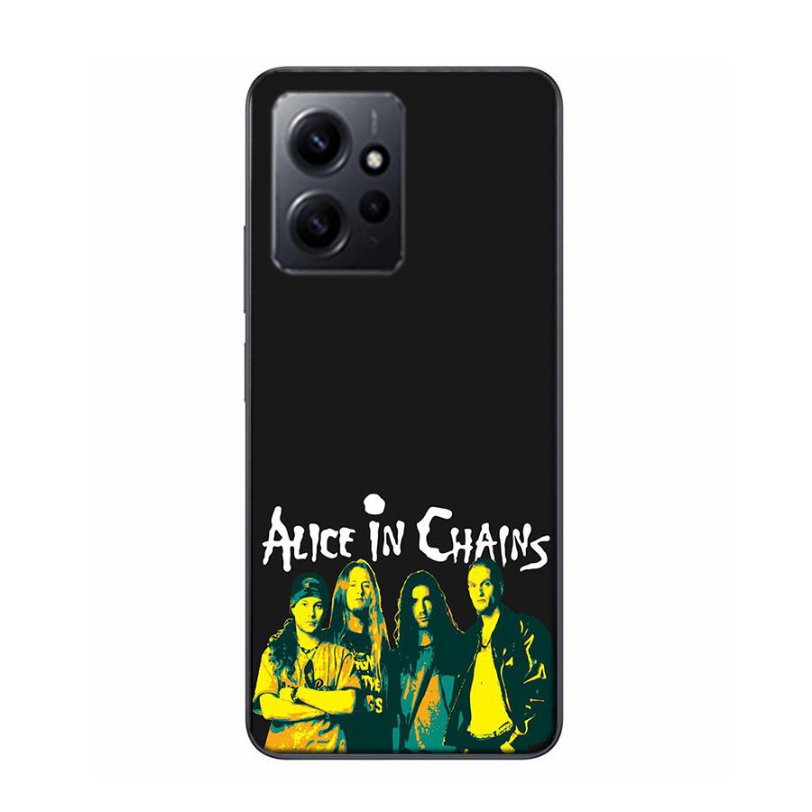 

Rock Band Alice In Chains Phone Case For Redmi 12 13C 12C 15C 9 10 10C Note 13 Pro Plus 14 15 Pro 9T 9C 9A TPU Soft Cover Clear Note 14 Pro Plus