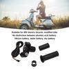 Electric Bike Throttle Grip 4 Lights Half Lock E Scooter Speed Twist Throttle Grips for Electric Bike Accessories 48V