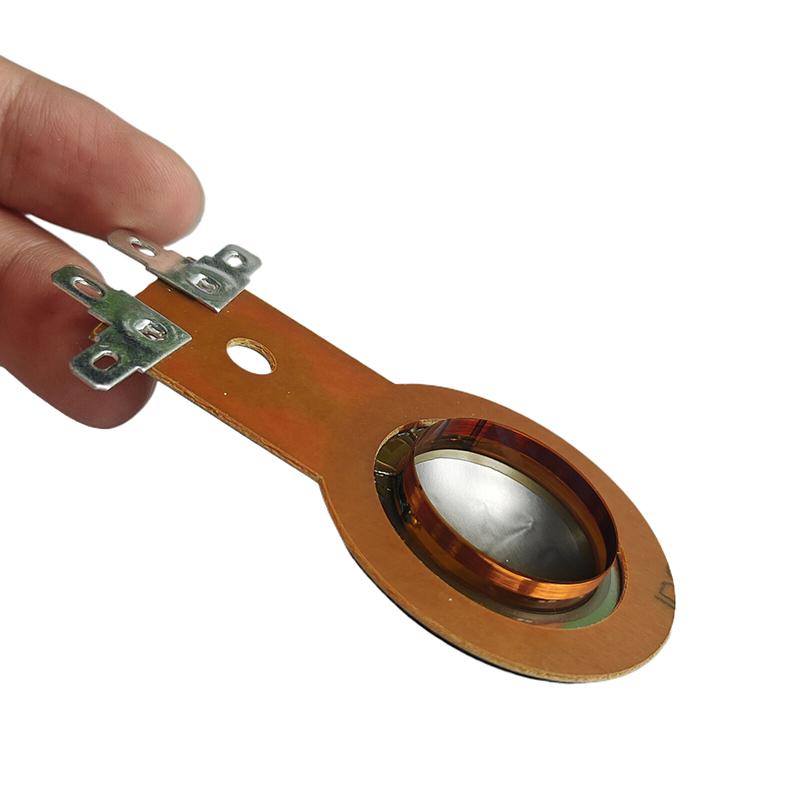 1Pc Repair Parts 25.4Mm Tweeters Voice Coil Round Speaker Treble Coil Horn Titanium Film Copper Clad Alumium Diaphragm