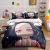 Anime Girl Bedding Set with Stars Theme Bedding Set (1 Duvet Cover, 2 Pillowcases, Duvet Not Included)