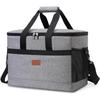 32L Soft Cooler Bag With Hard Liner Large Insulated Picnic Lunch Bag Box Cooling Bag For Camping Bbq Family Outdoor Activities