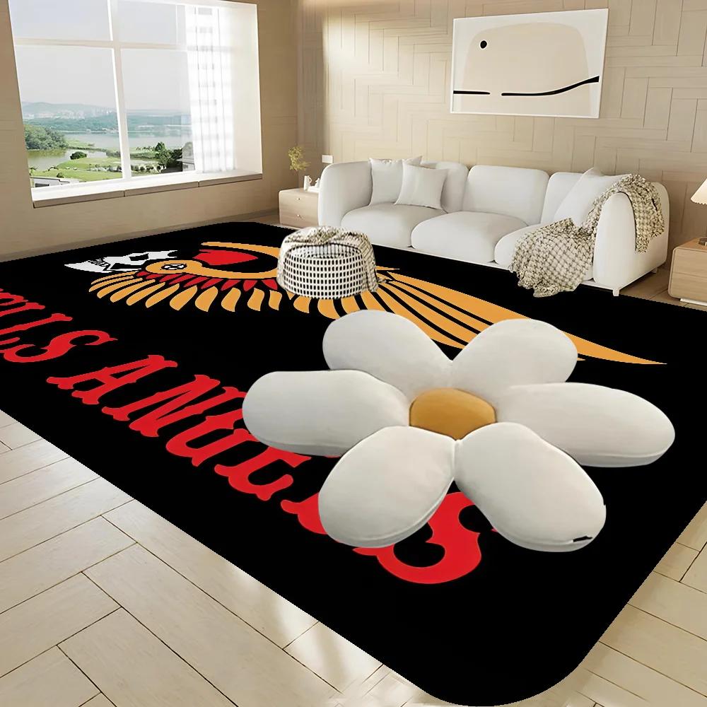 Hell Angels Vintage Motorcycle Doormat Non Slip Bathroom Toilet Mats Bedroom Rug Nordic Home Decor