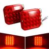 1 Pair 4.5" 12V Car Boat Truck Camper Red LED Tail Light Brake Turn Signal Lamp