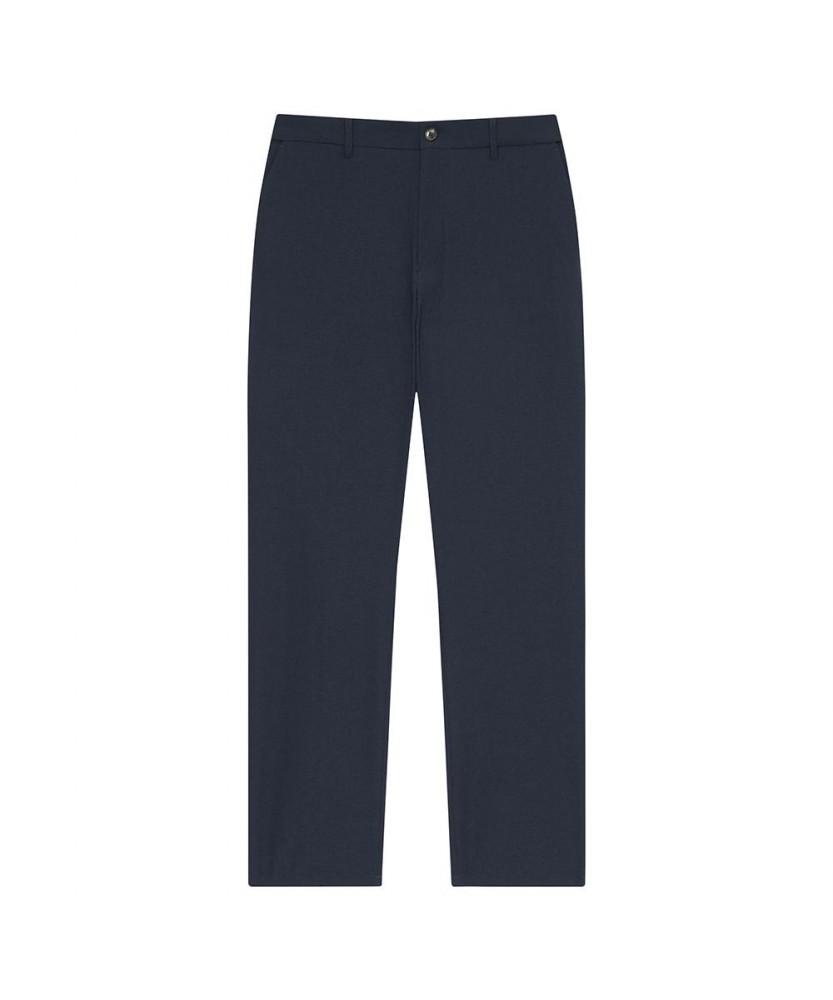 NOTIG Seersucker Solid Pants Naver