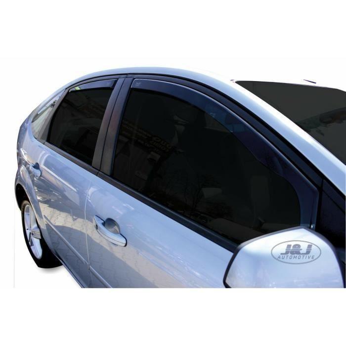 J&J AUTOMOTIVE | Heko Deflecteurs d'air Déflecteurs de Vent Pour Ford Focus 2 5P. Berlina 2004-2010