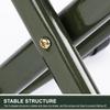 Portable Folding Stool Lightweight Camping Chair   Outdoor St for Outdoor Running Hiking Fishing BBQ Garden Garden Bch Iron Green Foldable 130kg Lo