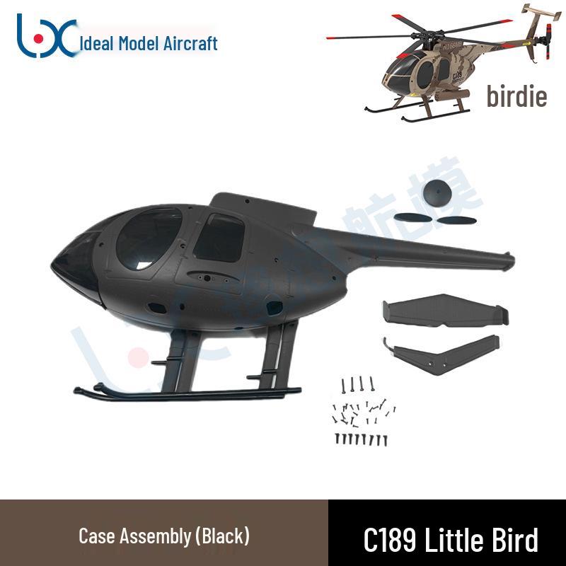 RCERA Remote Control C189 Little Bird MD500 Helicopter Spare Parts Collection Model Aircraft