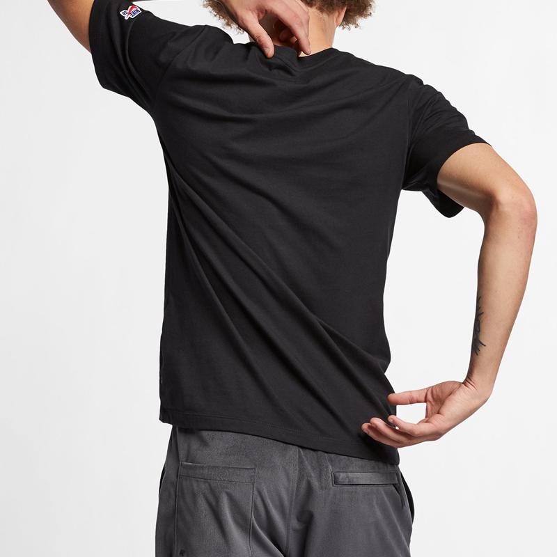 Nike Solid Color Casual Short Sleeve T-Shirt Men Tops Black AR4024-010