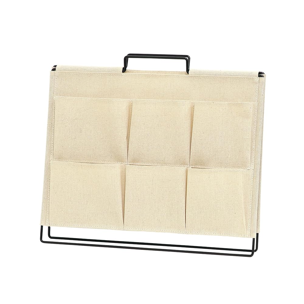 Bestco ND-3601 Folding Storage Stand with Pockets, Tool Type, Ivory, Floor Rack