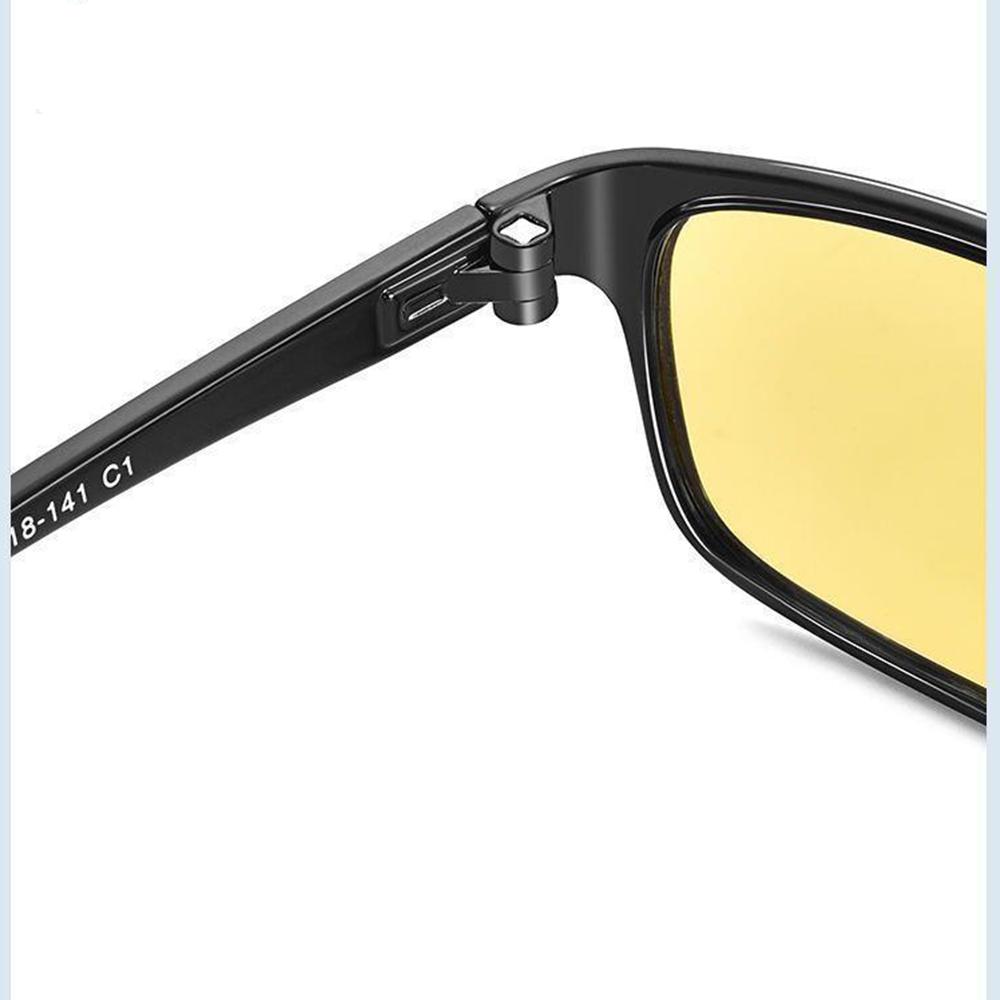 Men Anti-Blue Light Glasses Women Yellow Lens Driving Sun Glasses Outdoor UV400 Photochromic Glasses Ultra Light Eyepiece