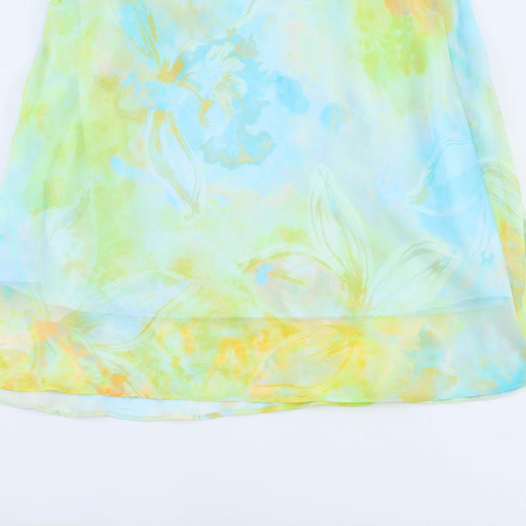 European and American Style, New Women's Clothing, Foreign Style, Classic Printed Pleated Dress 3067330