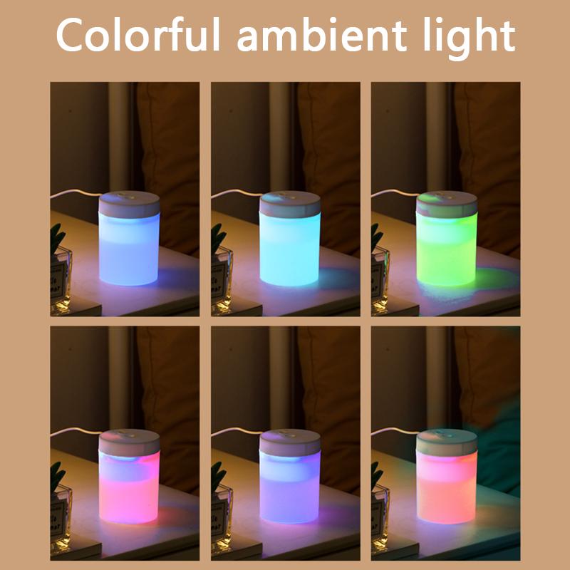 Mini Ultrasonic 200ML Air Humidifier Romantic Light USB Essential Oil Diffuser Car Purifier Aroma Anion Mist Maker Humidifier