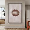 Fashion Canvas Painting Nordic Wall Art Abstract Beautiful Line Lip Print Posters and Prints Wall Pictures Living Room Home Deco
