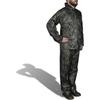 VidaXL Rain Suit with Hood 2 Pcs Men Camouflage L