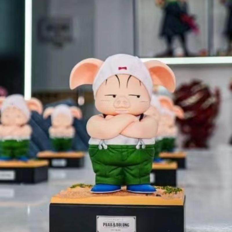 

Toys Model Jt Statue Dragon Ball Oolong Figure Krillin Goku Chichi Lunch Bulma Pvc Statue Action Figures Collection Gift no box