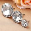 10x Diamond Crystal Glass Upholstery Sofa Headboard Buttons Upholstery Nails Button Tacks Studs Pins 16/25/30mm Sofa Wall Decor