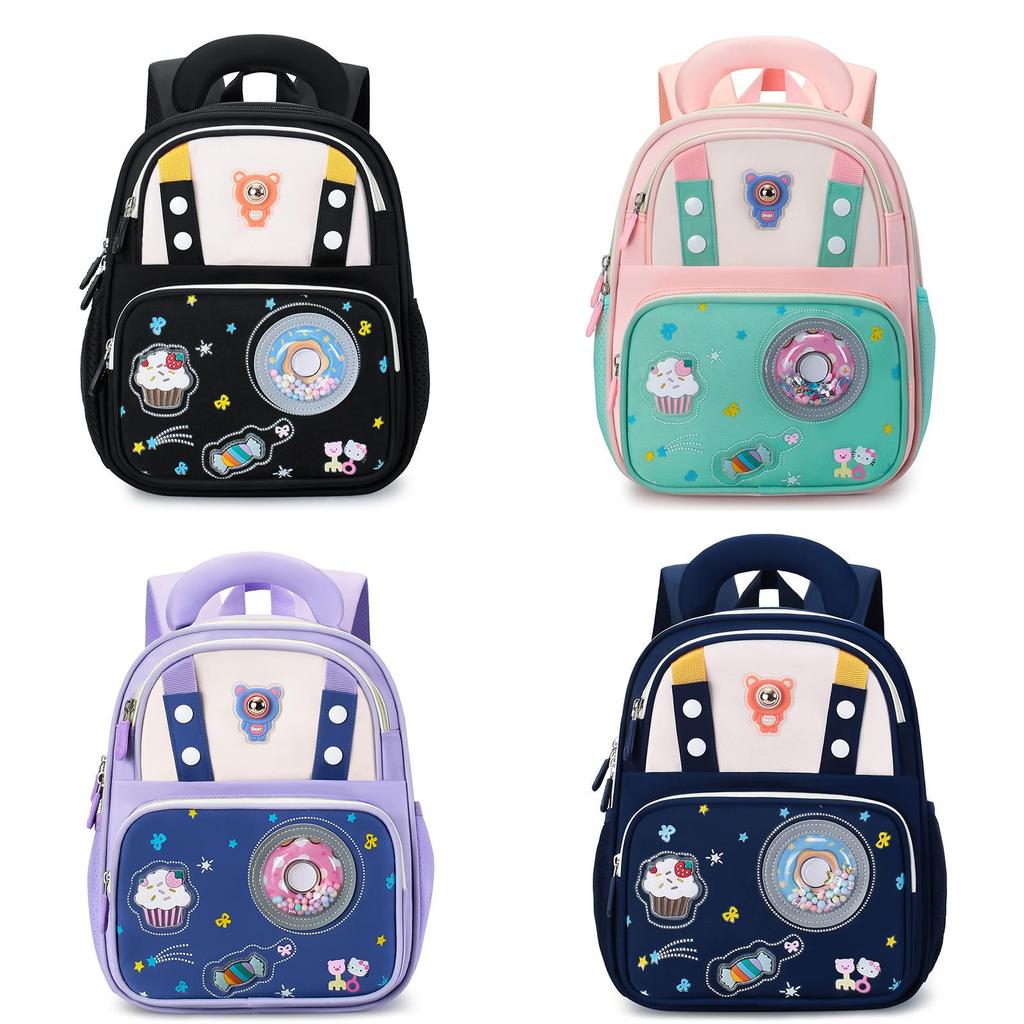 Preschool Kids Backpack With Anime Patterns For Children Breathable Nylon And Light Load