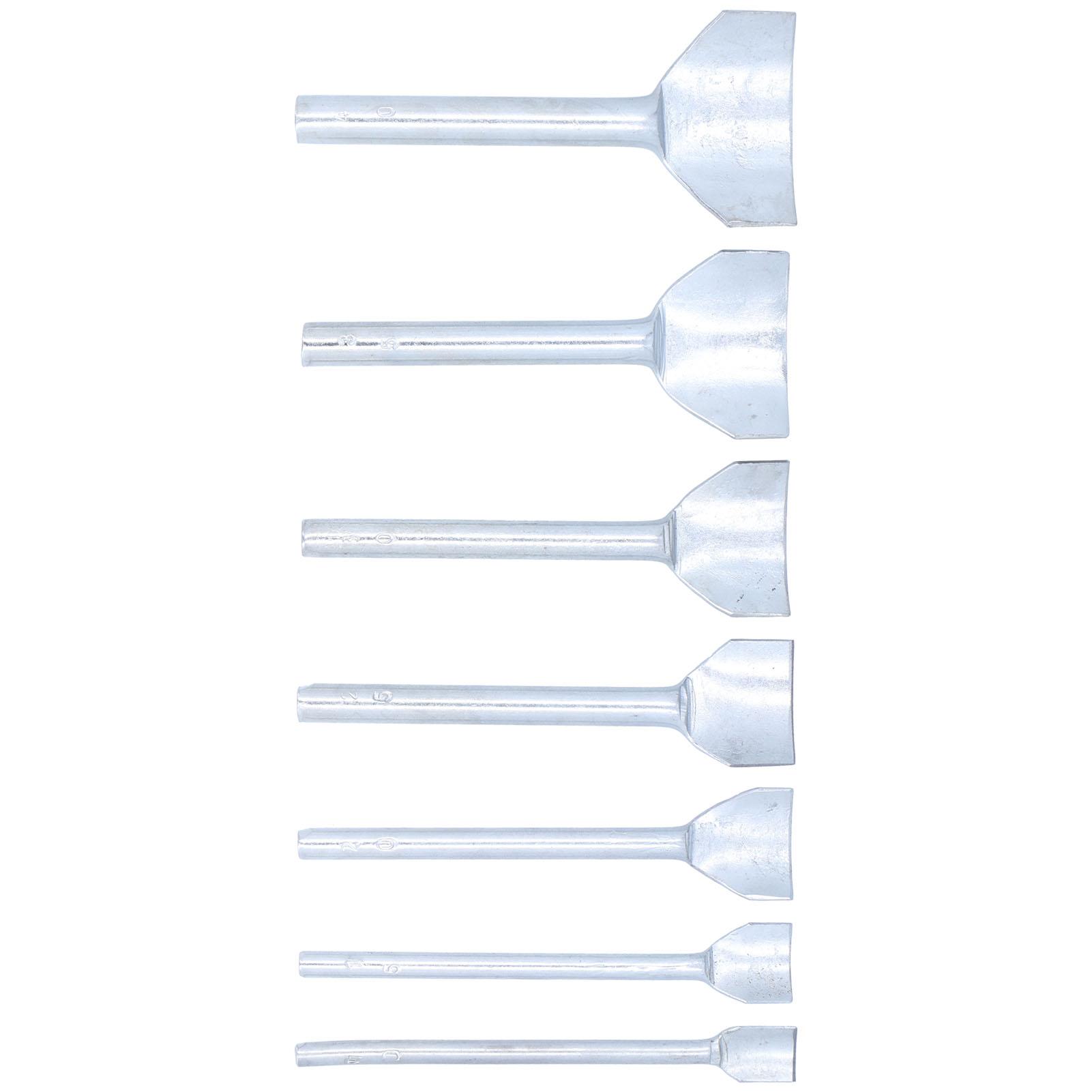 

7Pcs HalfRound Cutter Punches Carbon Steel 1040mm Leather Hand Engraving Craft Tools