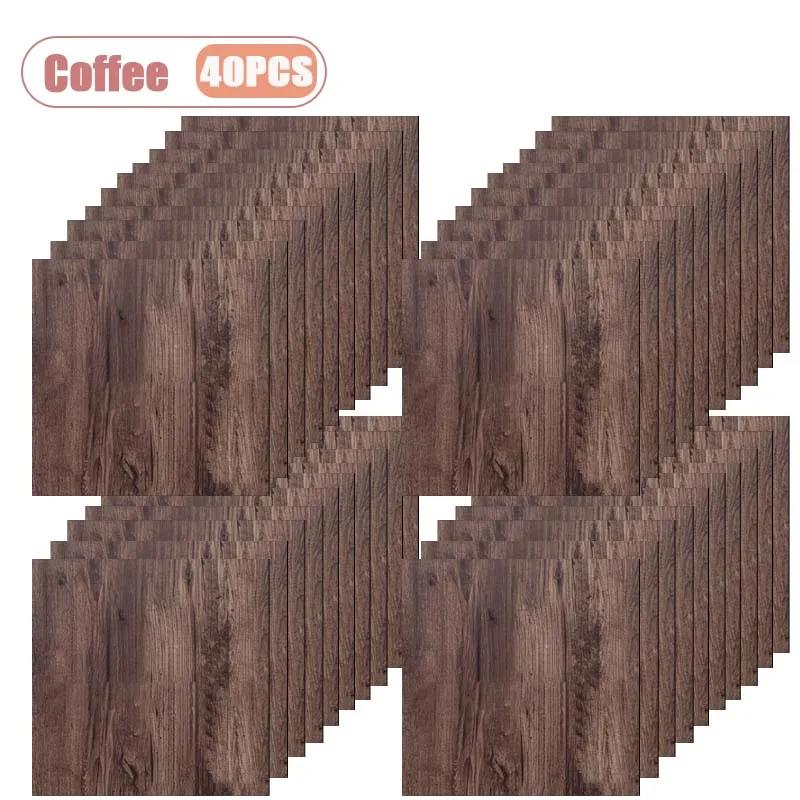 10-40PCS 30x30cm Marble PVC Self-Adhesive Floor Sticke Waterproof  Floor Wallpaper Non-Slip for Kitchen Bathroom DIY Home Decor