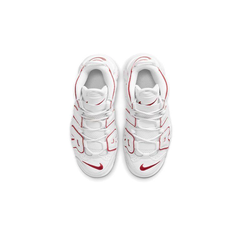 Nike Air More Uptempo GS White Varsity Red 2021 Kids Sneakers DJ5988-100
