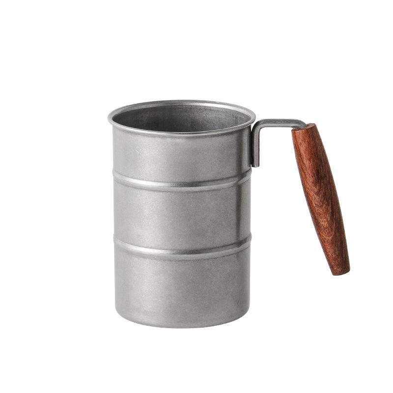 Outdoor Mug 304 Stainless Steel Mug Vintage Large Capacity Liquor Mug Creative Camping Beer Mug