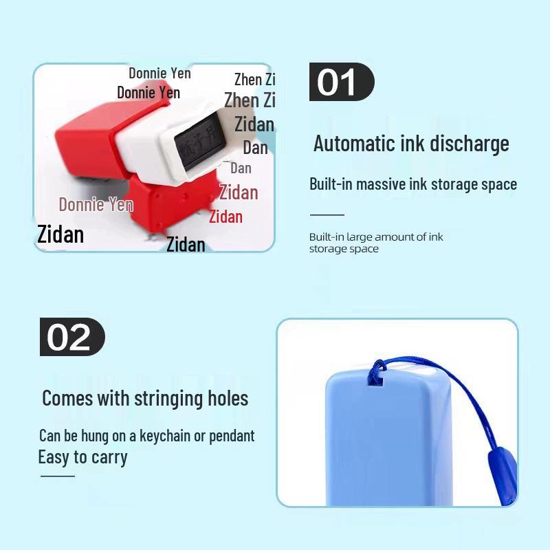 Medium QC Stamp: Auto-Inking, Employee & Pass Numbering, Inspection Approved.