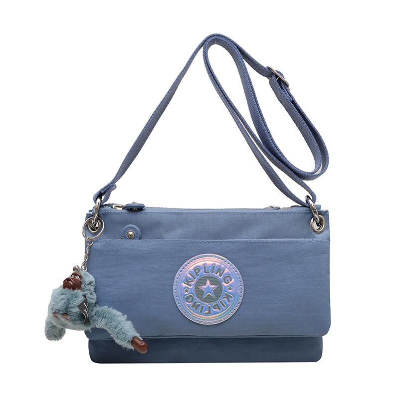 

Универсальная нейлоновая сумка через плечо с плюшевой обезьянкой-подвеской, повседневная, простая, легкая, мессенджер, сумки для телефона