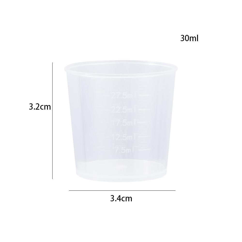 1oz/30ml Medicine Pills Plastic Resin Scale Cups Measuring Tool Graduated Cups Container