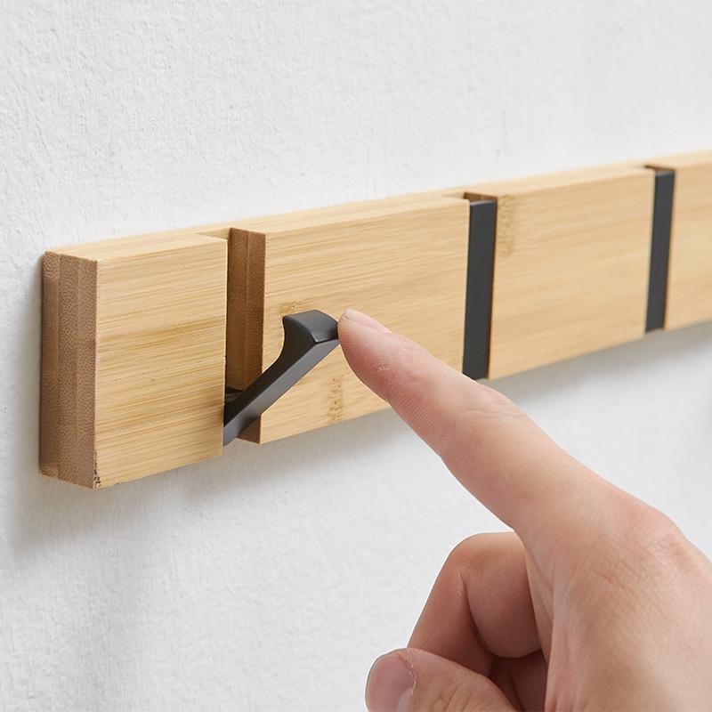 Wall-Mounted Clothes Rack: Behind-Door Hook for Bedroom Entryway, Coats, Hats, and More.