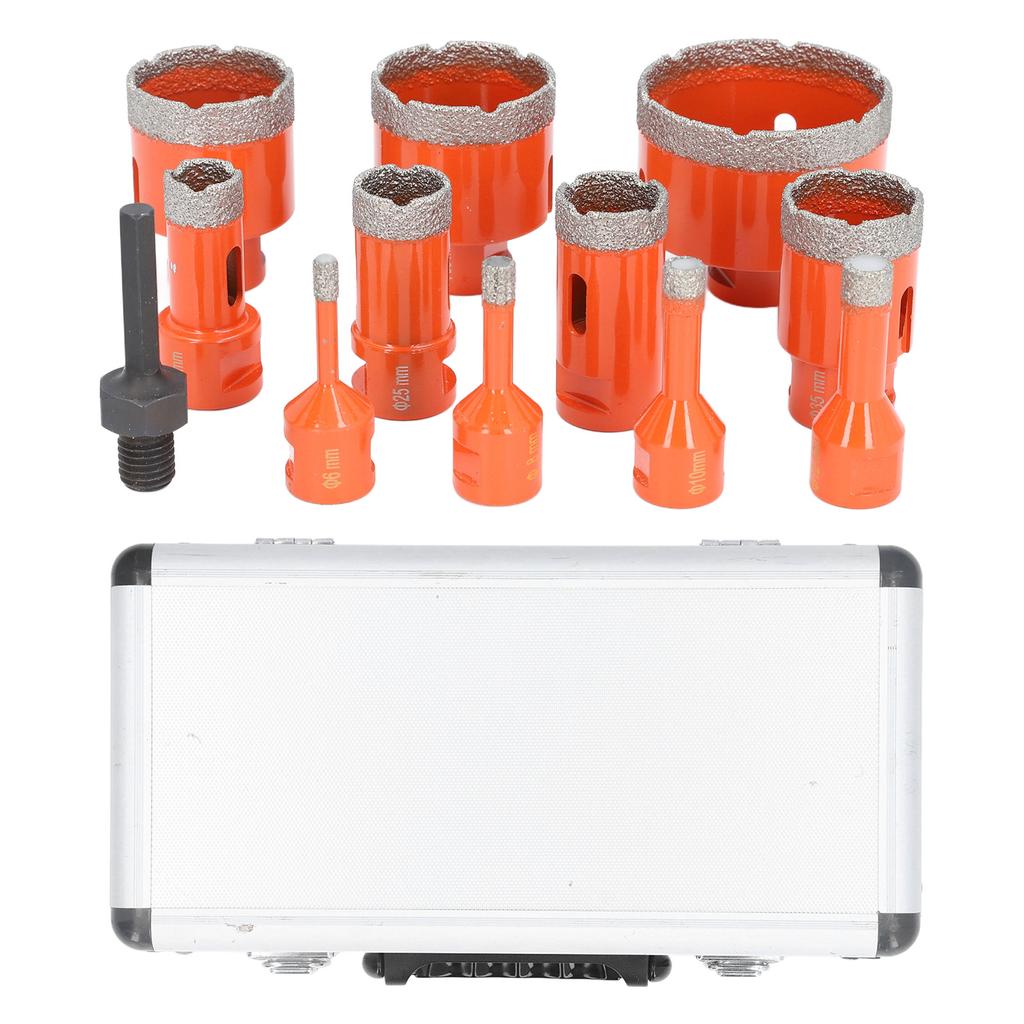 Hole Saw Kit 68 50 45 35 28 25 20 12 10 8 6mm M14 Diamond Hole Opener with Hex Shank for Ceramic Til