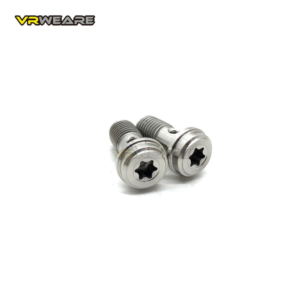 Motorcycle Stainless M10 x 1.25 Banjo Bolts Brake Master Cylinder Screw Brake Hose Caliper Bolt Hydraulic Clutch Screw