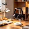 Fluid Art Headset Stand 3D Printed Headphone Stand Modern Curved Gaming Holder for Desktop