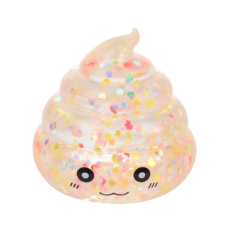 Japan-Korea Decompression Toy: Poop Pinch Music with Maltose Gold Powder Sequins