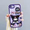 KEYSION Shockproof Case for iPhone SE 2020 2022 with Lanyard Soft Silicone Cute 3D Cartoon Doll Phone Cover for iPhone 8 7 6s Plus