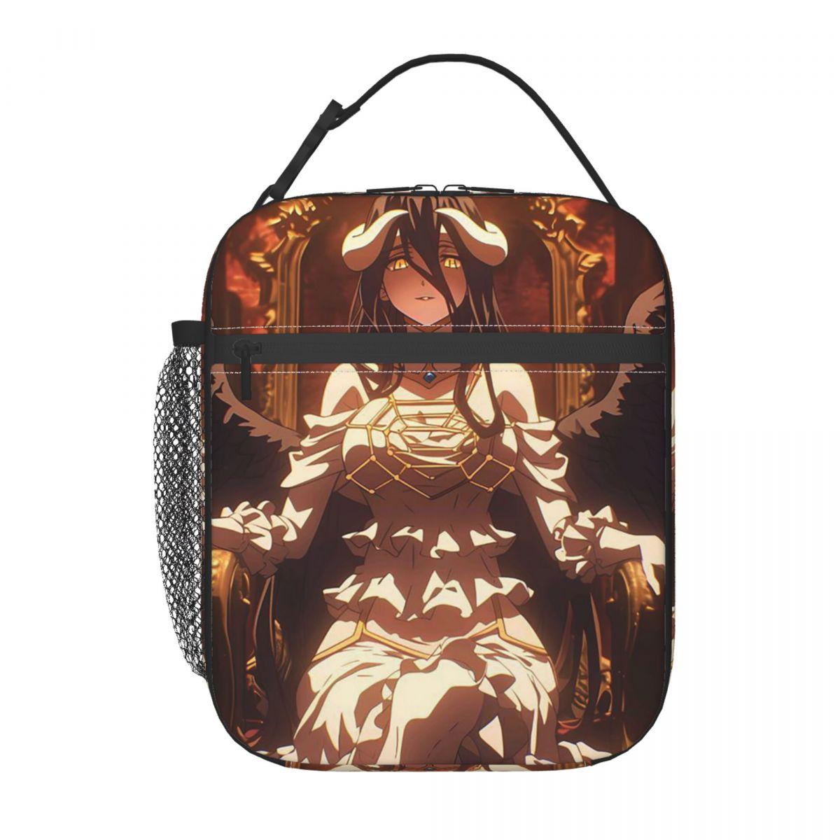 Adventure Anime Albedo Overlord Insulated Lunch Bag for Women Children Leakproof Food Boxes Thermal Lunch Box Tote One Size