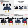 Mickey Mouse Denim Bucket Hat With Breathable Uv Protection For Summer Fashion Accessories