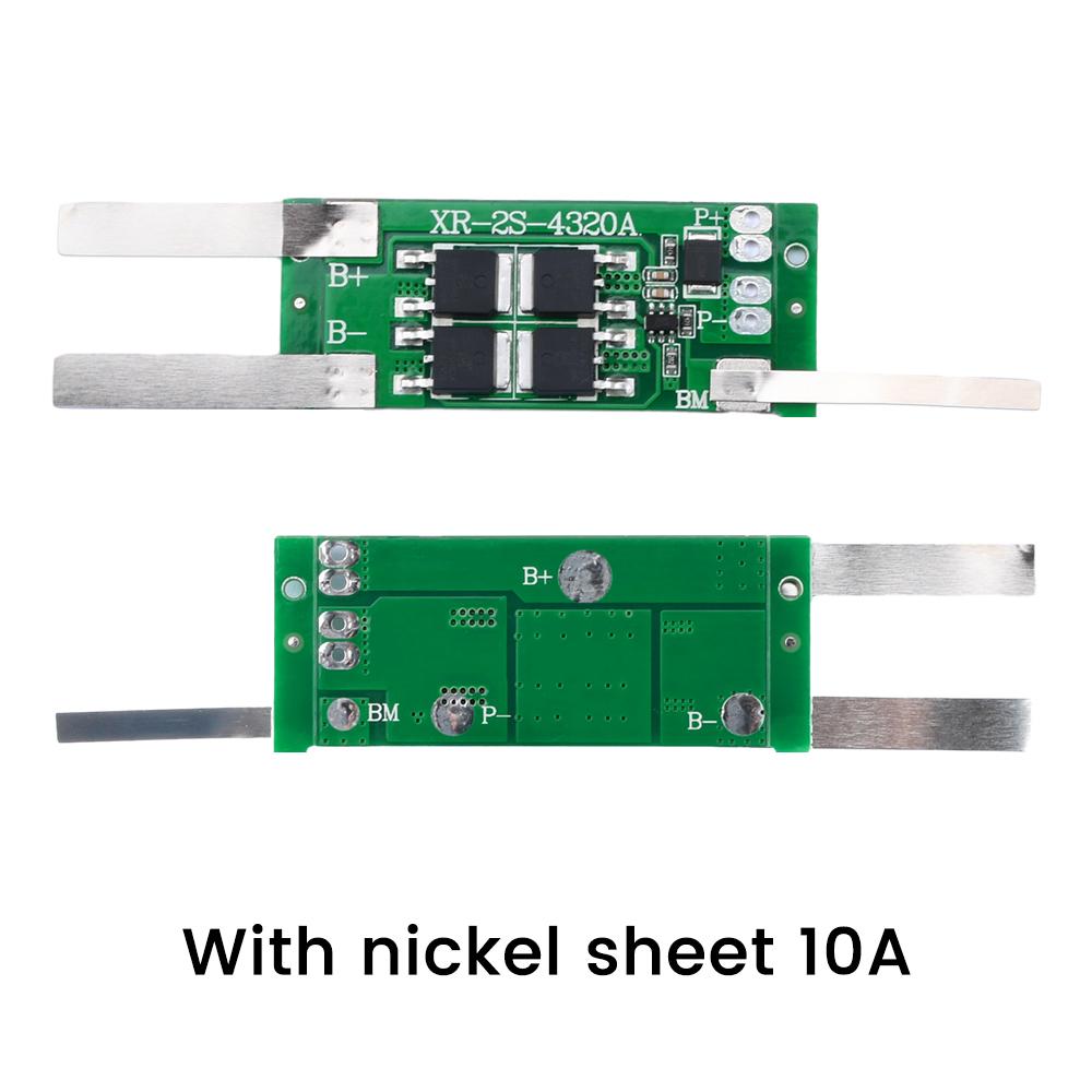 BMS 2S 18650 7.4V 8.4V Li-ion Lithium Battery Charge Discharge Protection Board PCB 2S 5A 6A 10A Protect Circuit Plates Module