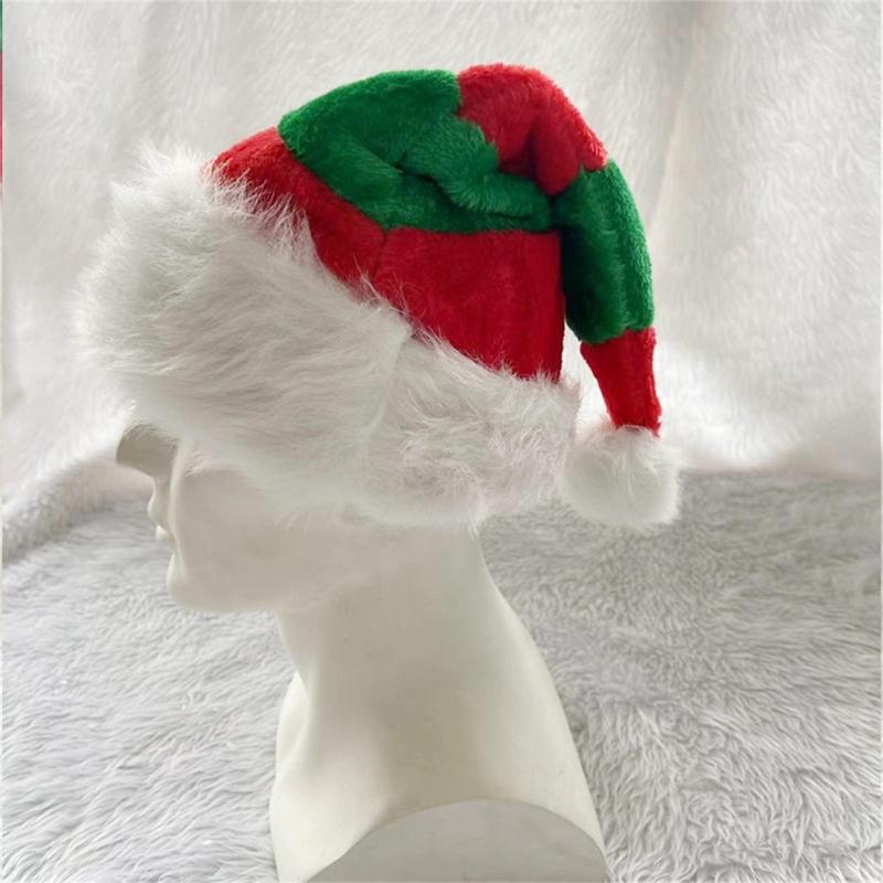 Exquisite Christmas Hat, Santa Hat Holiday Hat for Unisex Adults Festival Party Hat Plush Santa Hat Red Hats Accessory